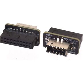 محول راس USB 3.1 نوع E من شويجو من كي-ايه الى USB 3.0 19 دبوس/20 دبوس، محول رأسي للوحة الامامية USB 3.0 19P/20P الى نوع E لموصل اللوحة الام من النوع C in Kuwait