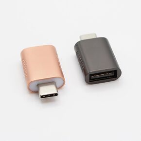 محول Kallaudo USB C إلى USB بسرعة 10 جيجابت في الثانية USB C إلى USB 3.0 OTG، محول Thunderbolt 4/3 إلى USB أنثى لجهاز MacBook Pro، iPad، والمزيد من الأجهزة من النوع C، رمادي فضائي + ذهبي وردي (عبوتان) in Kuwait