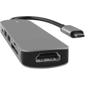 USB C HUB, USB C Adapter 6 in 1 with USB 3.0, 4K-HDMI, USB C Connection/PD, SD/TF Card Reader, Docking Station Compatible with MacBook Pro/Air Laptop and Other Type C Devices 3 in Saudi Arabia