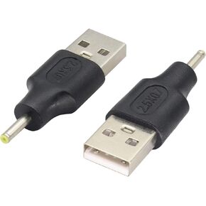 AAOTOKK (2 حزمة) USB إلى DC 3.0 × 1.1 مم محول الطاقة 5 فولت USB 2.0 ذكر إلى تيار مستمر 3.0 × 1.1 مم ذكر تيار مستمر موصل برميل شحن الطاقة لـ 5 فولت تيار مستمر صغير أو شحن إلكترونيات USB (M/3.0 × 1.1) in Kuwait