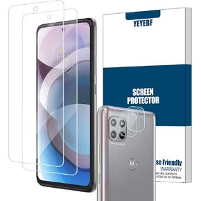 واقي شاشة موتو ون 5G ايس + واقيات عدسة الكاميرا من واي اي بي اف [عبوتين] واقي شاشة من الزجاج المقوى [خالي من الفقاعات] [مناسب للحافظة] واقي شاشة زجاجي لموتو ون 5G ايس in Kuwait