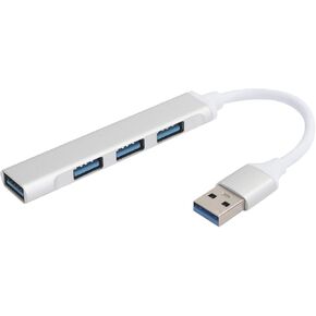 4 Port USB3.0 Hub, Aluminum Alloy Adapter Converter UltraHigh Speed Splitter Support for Windows XP/Vista/7/8 OS X in Kuwait