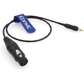 Locking 3.5mm to XLR 3 Pin Female Microphone Audio Cable for Sony UWP D11 UTX-B03 Transmitter 50CM in Kuwait
