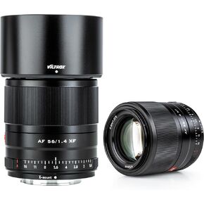 VILTROX 56mm F1.4 STM APS-C الإطار التركيز التلقائي عدسة رئيسية قياسية لكاميرا Fuji Fujifilm X-Mount بدون مرآة كاميرا رقمية X-M1 X-H1 X-PRO3 X-PRO2 X-T4 X-T3 X-T2 X-S10 X- T30 X-T20 X-T200 أسود in Kuwait