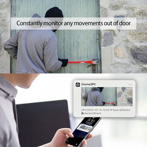 GuFamily Light Bulb Camera 2K Night Vision Security Surveillance Camera Support 2.4GHZ & 5GHz WiFi Camera Remote Control Outdoor Camera Motion Detection & Tracking Cam, Cloud & SD Card Storage in Kuwait