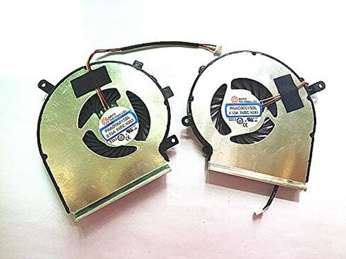 مروحة تبريد وحدة المعالجة المركزية + وحدة معالجة الرسومات الجرافيكية Msi Ge72 Ge62 2QD 2QE Pe60 Pe70 Gl62 Gl72 Gp72 Gp62، مروحتان PAAD06015SL N302 N303 3 لاين من سيزواسم in Kuwait