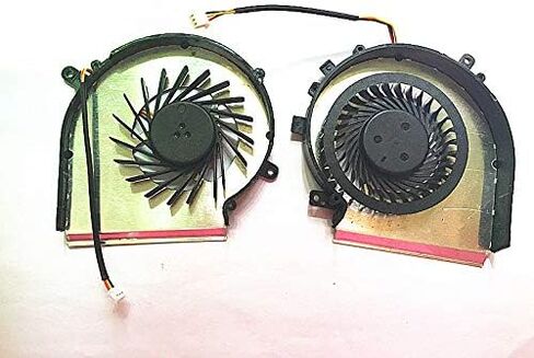 مروحة تبريد وحدة المعالجة المركزية + وحدة معالجة الرسومات الجرافيكية Msi Ge72 Ge62 2QD 2QE Pe60 Pe70 Gl62 Gl72 Gp72 Gp62، مروحتان PAAD06015SL N302 N303 3 لاين من سيزواسم in Kuwait