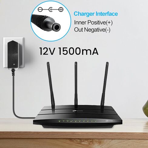 12V 1.5A Universal Power Supply Adapter, 3.2Ft Exact Long Wall Wart Transformer Charger Cord for Dome Bullet CCTV Security Camera in Saudi Arabia