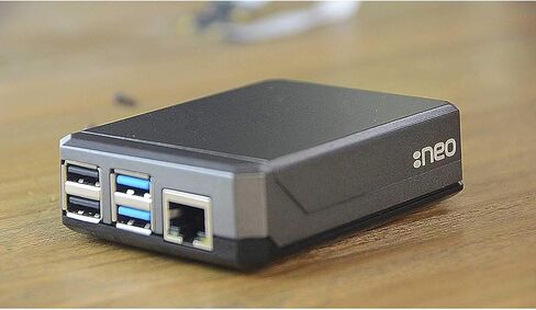 علبة أرغون نيو مع مصدر طاقة يو إس بي نوع سي لراسبيري بي 4 | تدعم مروحة التبريد والكاميرا وشاشة LCD | يمكن الوصول إلى دبابيس GPIO وPOE in Kuwait