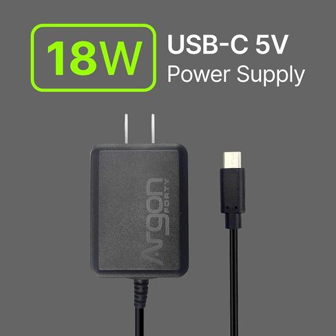 علبة أرغون نيو مع مصدر طاقة يو إس بي نوع سي لراسبيري بي 4 | تدعم مروحة التبريد والكاميرا وشاشة LCD | يمكن الوصول إلى دبابيس GPIO وPOE in Kuwait