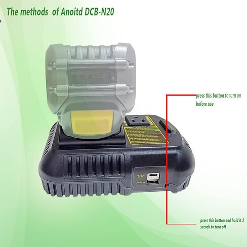 Power Inverter for DeWALT 20V MAX Battery(NO Battery) Portable Power Station with 1 PD Outlet USB Ports Outdoor Generator for Home Emergency,Small Devices and Laptops in Kuwait