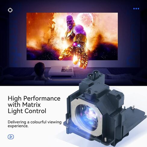 Pugody ET-LAE300 Original Projector Lamp Bulb for Panasonic PT-EW300 EW540LU EW540U EW640 EW640LU EW640U EW730Z EW730ZL EW730ZU EX510 EX510LU EX610 EX610LU EX800Z EX800ZL EZ580 EZ580U EZ770Z EZ770ZLU in Saudi Arabia