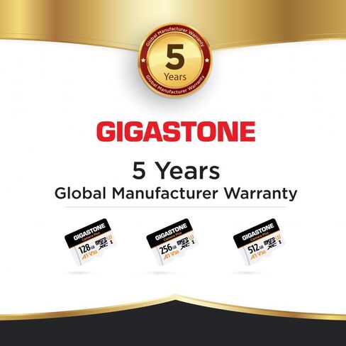 [Gigastone] 256GB Micro SD Card, Camera Plus, GoPro, Action Camera, Sports Camera, High Speed 100MB/s, 4K UHD Video Recording, A1 V30 U3 Class 10, with Adapter in Saudi Arabia