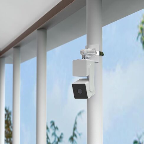 دعامة تثبيت على عمود Koroao متوافقة مع كاميرا Wyze Cam Pan V3 - تركيب ملفوف ثابت متعدد الوظائف (عبوة واحدة، أبيض) in Saudi Arabia
