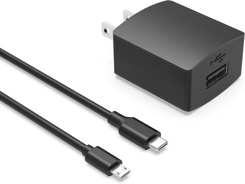 2 كيبل مايكرو USB نوع C شاحن تيار متردد 2 في 1 مناسب لتريبيت ستورم بوكس اكس ساوند، دوس ساوند بوكس، مكبر صوت اونتز انجل 3 سماعات بلوتوث لاسلكية، سماعات اذن لاسلكية، سلك محول طاقة للشحن in Saudi Arabia