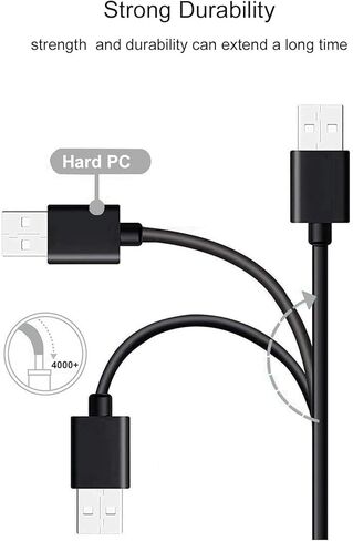 2 كيبل مايكرو USB نوع C شاحن تيار متردد 2 في 1 مناسب لتريبيت ستورم بوكس اكس ساوند، دوس ساوند بوكس، مكبر صوت اونتز انجل 3 سماعات بلوتوث لاسلكية، سماعات اذن لاسلكية، سلك محول طاقة للشحن in Saudi Arabia