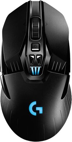 ماوس الألعاب اللاسلكي Logitech G903 LIGHTSPEED مع مستشعر Hero 25K، متوافق مع PowerPlay، عمر بطارية أكثر من 140 ساعة وLightsync RGB، يمكن استخدامه بكلتا اليدين، 107G+10G اختياري، 25600 نقطة في البوصة، أسود (متجدد) in Saudi Arabia