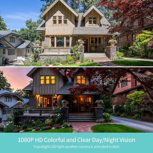 Solar Powered 4G LTE Cellular Outdoor Security Camera Wireless 1080P Spotlight Night Vision Two-Way Audio Motion Detection Cloud Local Storage in Kuwait