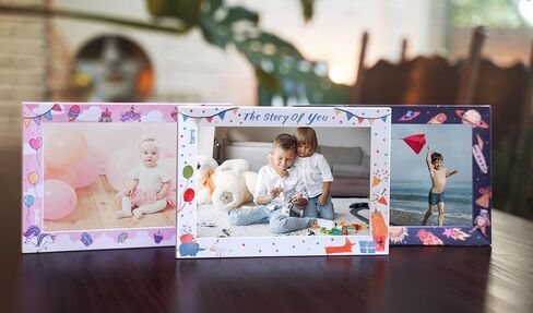 BEMI Frame with Frameo App WiFi Purple Kids Digital Photo Frame with Touchscreen IPS LCD Display and 16GB Built-in Memory, White - 10 inch in Kuwait