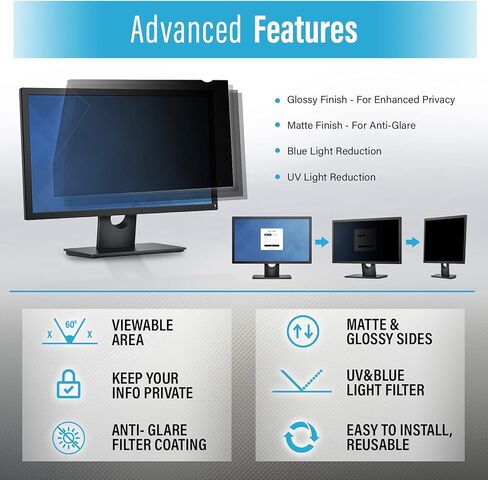 فلتر شاشة الخصوصية للكمبيوتر المحمول 11.6 بوصة مع نسبة امتداد 16:09 يرجى التحقق من الأبعاد بعناية in Kuwait