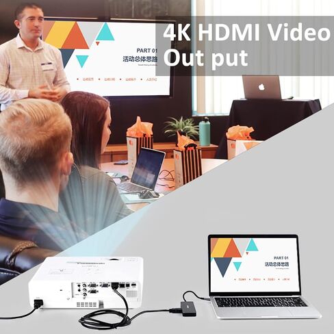 USB C Hub 7 في 1 محطة إرساء للكمبيوتر المحمول وقارئ بطاقة SD USB إلى HDMI محول متعدد المنافذ مع منفذ USB 3.0 ومنفذ USB 2.0 ومنفذ PD متوافق مع أنظمة التشغيل Windows وMac وLinux in Kuwait