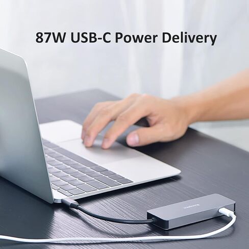 USB C Hub 7 في 1 محطة إرساء للكمبيوتر المحمول وقارئ بطاقة SD USB إلى HDMI محول متعدد المنافذ مع منفذ USB 3.0 ومنفذ USB 2.0 ومنفذ PD متوافق مع أنظمة التشغيل Windows وMac وLinux in Kuwait