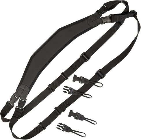 OP/TECH USA Utility Sling Duo - حمالة كتف لكاميرتين، أسود in Saudi Arabia