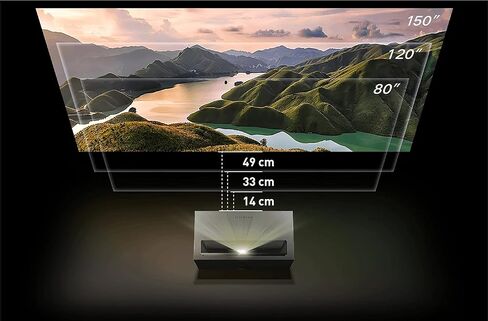 Formovie Theater 4K Ultra Short Throw Projector 2800 Lumen Triple Laser UST with Dolby Vision Laser TV in Kuwait