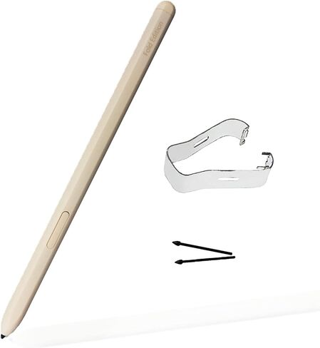 استبدال قلم Galaxy Z Fold 4 + 2 طرف قلم لهاتف Samsung Galaxy Z Fold 4 S Pen Touch Stylus S Pen + نصائح بديلة/أطراف (بيج) in Saudi Arabia