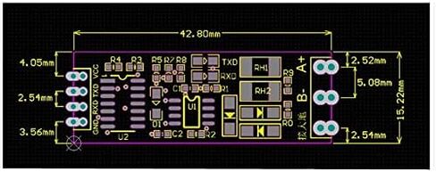 سونغهي وحدة تي تي ال الى RS485 485 الى مستوى UART التسلسلي، وحدة التحويل المتبادل وحدة التحكم التلقائي في التدفق TTL تحول الى وحدة RS485 3.3 فولت-5.5 فولت (5 قطع) in Kuwait