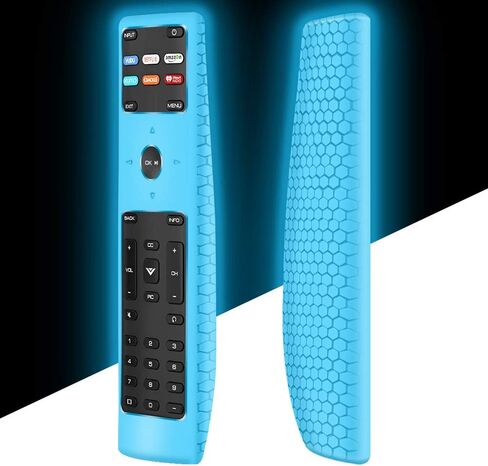 Silicone Protective Case Covers for New xrt136 vizio Smart tv Remote Control,Remote Case Skin Holder for XRT136 Vizio LCD LED TV Remote,Shockproof Remote Bumper Back Cover-Night Glowgreen in The Dark in Kuwait