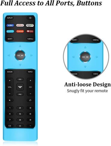 Silicone Protective Case Covers for New xrt136 vizio Smart tv Remote Control,Remote Case Skin Holder for XRT136 Vizio LCD LED TV Remote,Shockproof Remote Bumper Back Cover-Night Glowgreen in The Dark in Kuwait
