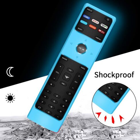 Silicone Protective Case Covers for New xrt136 vizio Smart tv Remote Control,Remote Case Skin Holder for XRT136 Vizio LCD LED TV Remote,Shockproof Remote Bumper Back Cover-Night Glowgreen in The Dark in Kuwait