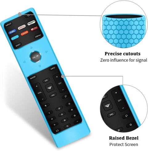 Silicone Protective Case Covers for New xrt136 vizio Smart tv Remote Control,Remote Case Skin Holder for XRT136 Vizio LCD LED TV Remote,Shockproof Remote Bumper Back Cover-Night Glowgreen in The Dark in Kuwait