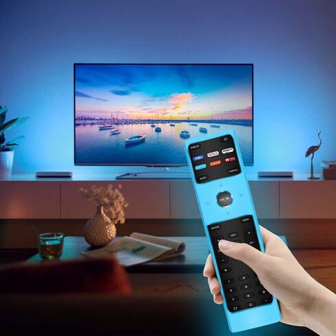 Silicone Protective Case Covers for New xrt136 vizio Smart tv Remote Control,Remote Case Skin Holder for XRT136 Vizio LCD LED TV Remote,Shockproof Remote Bumper Back Cover-Night Glowgreen in The Dark in Kuwait