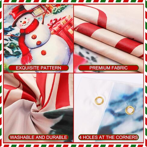 mokeren عيد الميلاد راية باب المرآب زينة عيد الميلاد خلفية الديكور الشتاء غطاء باب كبير الديكور داخلي في الهواء الطلق لعيد الميلاد عطلة لوازم الحفلات، 6 × 13 قدم (منقوشة) in Kuwait