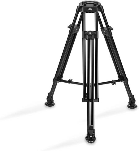 Proaim 100mm Bowl Head Tripod Stand with Rubber Tripod Shoes. Payload up to 80kg/176lb. for DSLR Camera Slider, Fluid Head, Jib/Crane. (P-TP-100-B) in Saudi Arabia