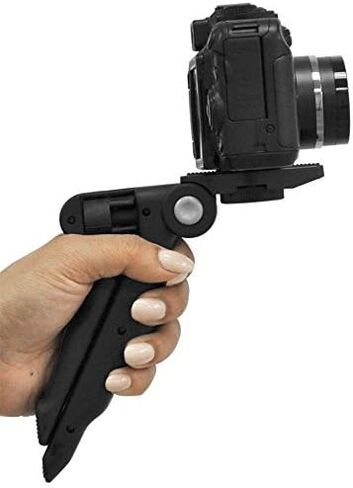 6.5" Inch Adjustable Tabletop Steady-Shot/Hand Grip Tripod with Smartphone Mount for All Smartphones and DSLR Cameras & Camcorders + eCostConnection Microfiber Cloth in Kuwait