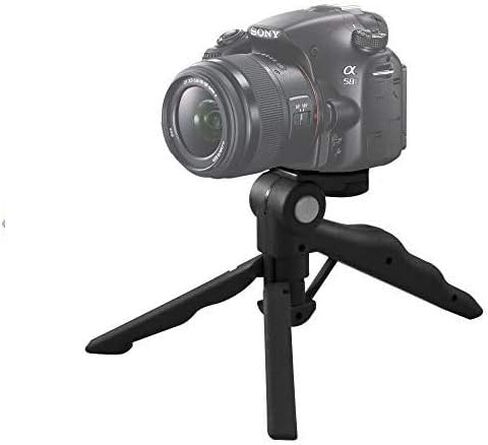 6.5" Inch Adjustable Tabletop Steady-Shot/Hand Grip Tripod with Smartphone Mount for All Smartphones and DSLR Cameras & Camcorders + eCostConnection Microfiber Cloth in Kuwait