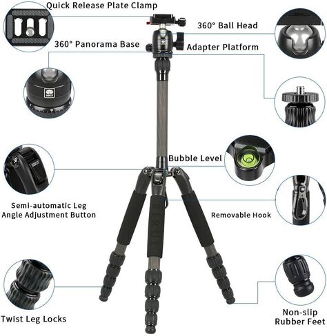 SIRUI T-0S Series Travel Tripod with B-00 Ball Head (T-005SK+B-00K) in Saudi Arabia