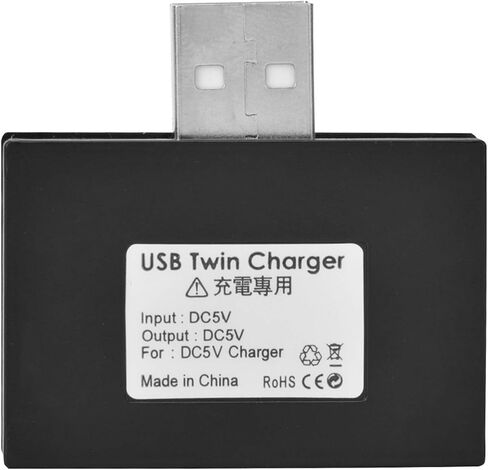 USB Hub2.0، مجموعة محول مقسم شاحن USB مزدوج ذكر إلى 2 منفذ USB، للكمبيوتر والكمبيوتر المحمول وسطح المكتب والمكتب المنزلي (أسود) in Saudi Arabia