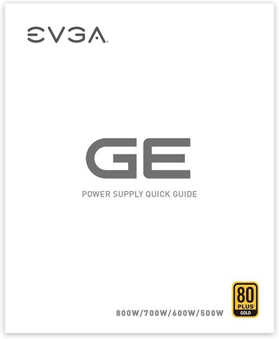 EVGA 600 GE، 80 Plus Gold 600W، الوضع البيئي، ضمان 5 سنوات، مصدر طاقة 200-GE-0600-V1 in Saudi Arabia