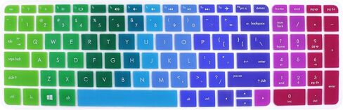 Keyboard Skin Compatible for 15.6" HP Pavilion 15-ab 15-ac 15-ae 15-af/ak/an/as/au/ax/ay 15-ba/bc/bk, HP Envy x360, HP Pavilion 17 17t, HP OMEN 17, HP Envy 17 M7 Series Laptop (Ombre Blue) in Kuwait