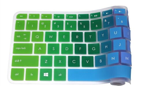 Keyboard Skin Compatible for 15.6" HP Pavilion 15-ab 15-ac 15-ae 15-af/ak/an/as/au/ax/ay 15-ba/bc/bk, HP Envy x360, HP Pavilion 17 17t, HP OMEN 17, HP Envy 17 M7 Series Laptop (Ombre Blue) in Kuwait