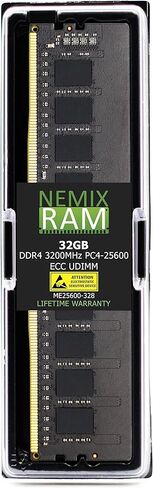 NEMIX RAM 64GB (2X32GB) DDR4 3200MHZ PC4-25600 ECC UDIMM متوافق مع خادم DELL PowerEdge T350 in Saudi Arabia