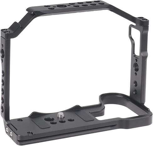 Lumix S5 II S5 IIX Cage with Top Handle, Hersmay Aluminium Camera Cage for Panasonic LUMIX S5 II / S5 IIX Mirrorless Camera, Built-in Cold Shoe & NATO Rail, Quick Release Plate for Arca Swiss in Saudi Arabia