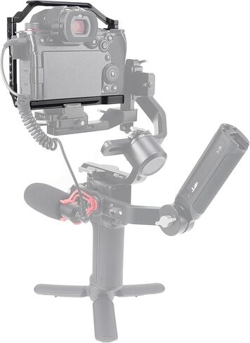 Lumix S5 II S5 IIX Cage with Top Handle, Hersmay Aluminium Camera Cage for Panasonic LUMIX S5 II / S5 IIX Mirrorless Camera, Built-in Cold Shoe & NATO Rail, Quick Release Plate for Arca Swiss in Saudi Arabia