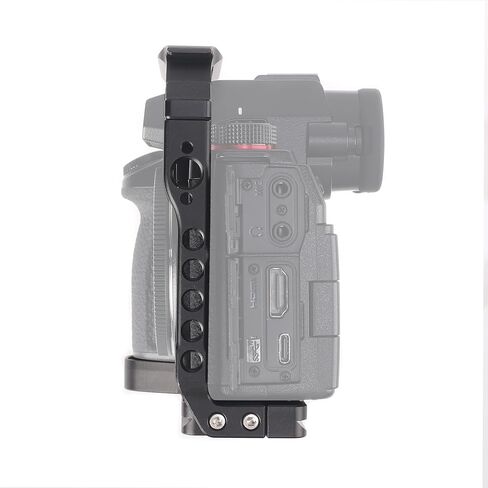 Lumix S5 II S5 IIX Cage with Top Handle, Hersmay Aluminium Camera Cage for Panasonic LUMIX S5 II / S5 IIX Mirrorless Camera, Built-in Cold Shoe & NATO Rail, Quick Release Plate for Arca Swiss in Saudi Arabia