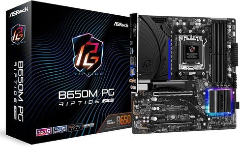 اسروك لوحة ام B650M PG Riptide WiFi AMD مقبس AM5 رايزن سلسلة 7000 in Saudi Arabia
