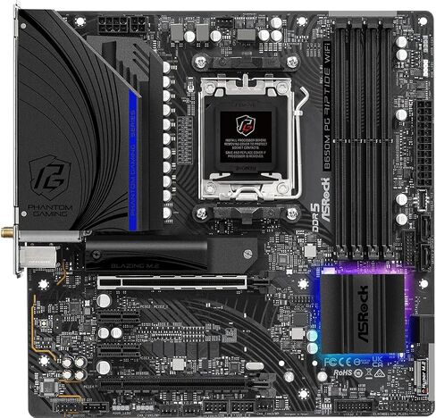 اسروك لوحة ام B650M PG Riptide WiFi AMD مقبس AM5 رايزن سلسلة 7000 in Saudi Arabia